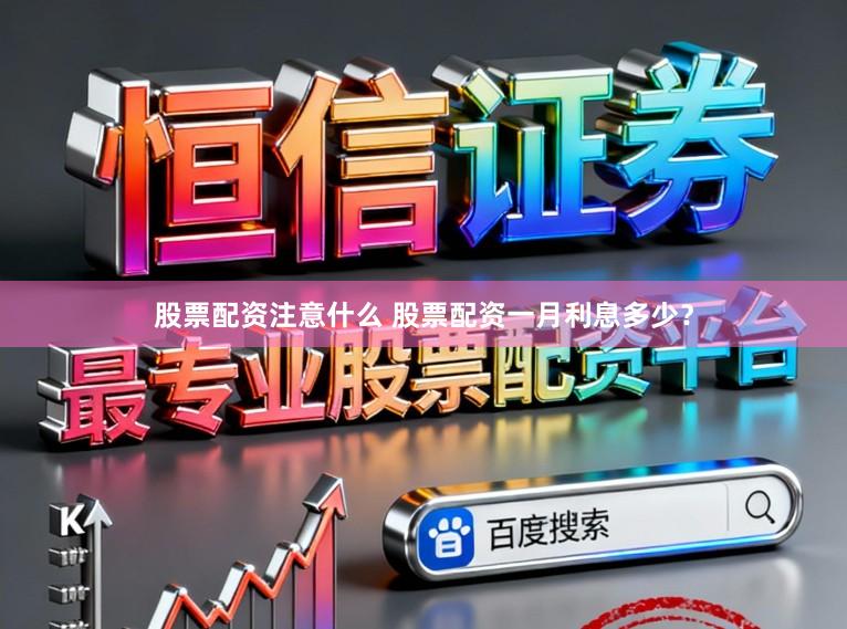 股票配资注意什么 股票配资一月利息多少？