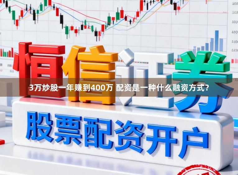 3万炒股一年赚到400万 配资是一种什么融资方式？